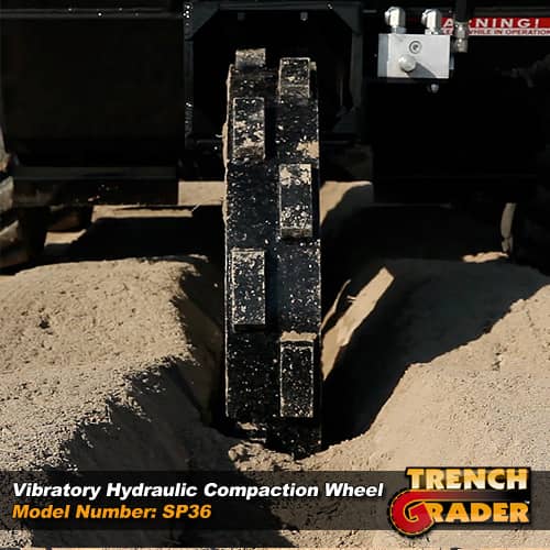 SP42 Skid Steer Vibratory Compaction Wheel Trench Grader