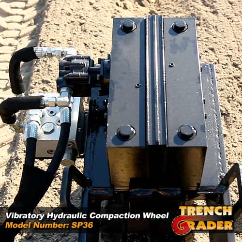 SP42 Skid Steer Vibratory Compaction Wheel Trench Grader