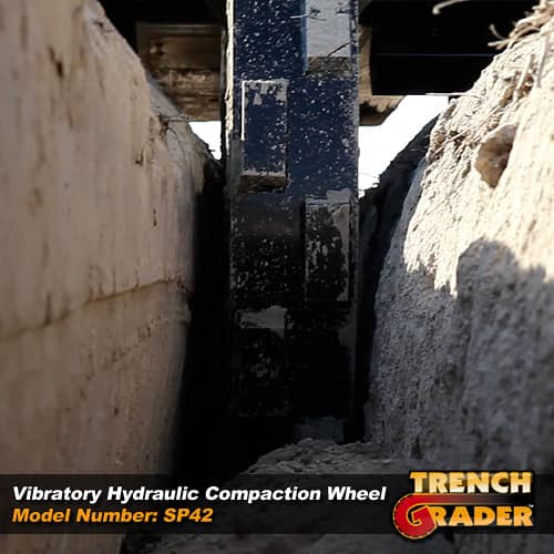 SP42 Skid Steer Vibratory Compaction Wheel Trench Grader